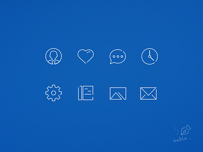 Post Bar's icon blue gui icon kit ui