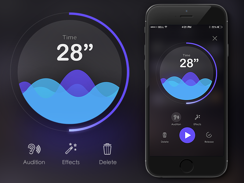 Voice chat app by keble for PP Design on Dribbble