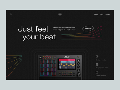 E-learning Platform for DJs: Main Page