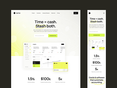 Finance Management: Product Landing Page