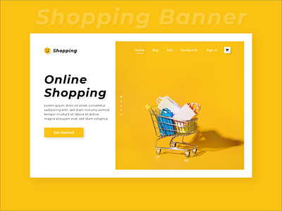 Web Shopping Banner Design