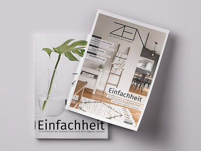 Magazine - ZEN magazine cover print design