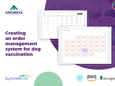 Order Management System for Dog Vaccination health web app development