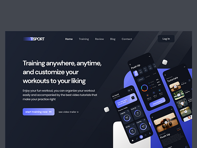 TISPORT - Exercise Landing Page