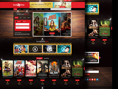 Book My Show Redesign Concept events movies music online movie ticket