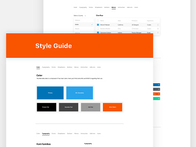 Style Guide 800 600 buttons color form style guide tab