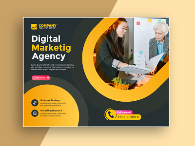 Digital marketing business agency social media post Banner