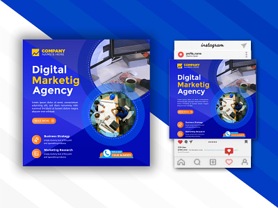 Digital marketing business agency social media post Banner