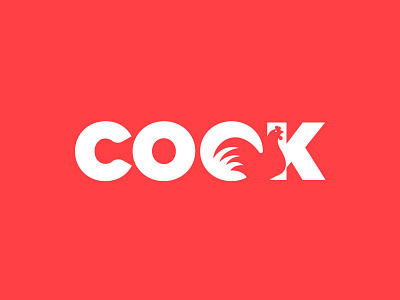 Cock logo design | Creative Negative space Rooster logo