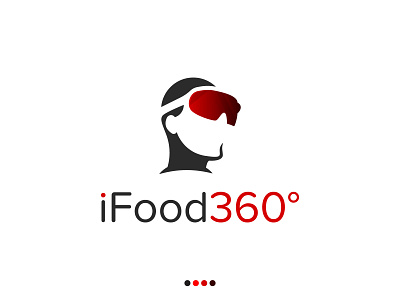 Ifood360 logo Concept idea abstract logo brand identity branding create logo design illustration logo logo design logo maker logotype modern logo negative space logo training virtual reality