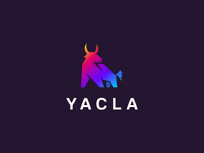 Yacla Logo angry brand brand identity branding buffalo bull bullfight business character cow horn logo logotype mascot ox power simple strong symbol yac