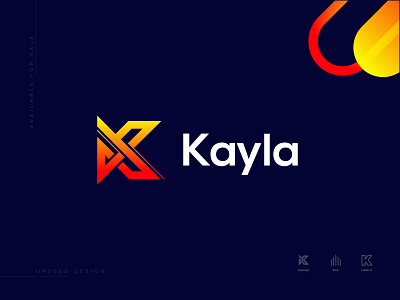 K letter | tech company logo concept