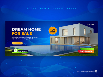 Real Estate Facebook Cover designs, themes, templates and downloadable  graphic elements on Dribbble