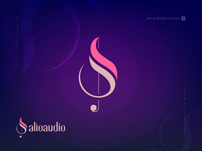 Dynamic Mark for Salio Audio Music Business audio audiobook brand brand identity branding icon identity logo logo designer logo mark logodesign logos logotype modern logo music player player podcast sound typography vector