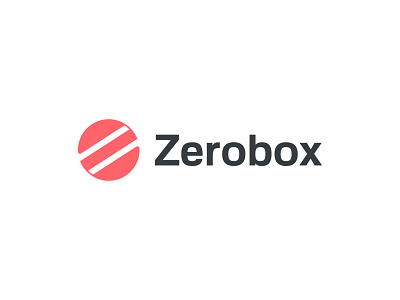 Zerobox Logo agency brand identity branding clean design flat graphic design icon logo logotype minimal twintrick typography vector