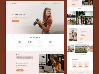 Website for photographer design photographer website