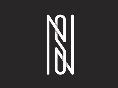 NS Logo bw design logo monogram ns