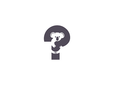 Ask Koala answer ask blackandwhite illustration koala logo logotype mark negativespace questionmark