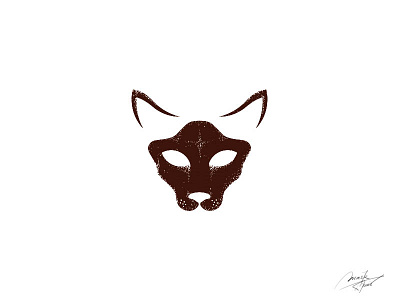 Mask animal art beast ears eyes face illustration logo mask monochromatic rorschach test