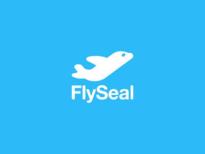 Fly Seal animal brand fly flying glide gliding logo ocean sea seal smooth surf