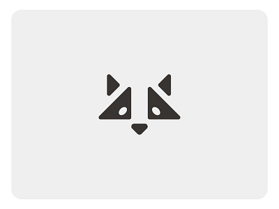Triccoon animal face icon illustration logo mark mask raccoon symmetry thief triangle