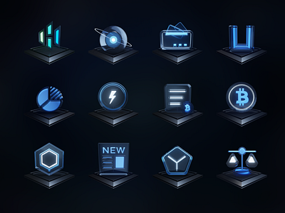 Blockchain 3D Icon