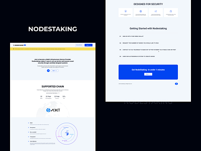 NodeStaking website II blockchain cryptocurrency exchange ui website