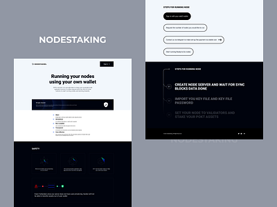 NodeStaking website III blockchain cryptocurrency design exchange ui website