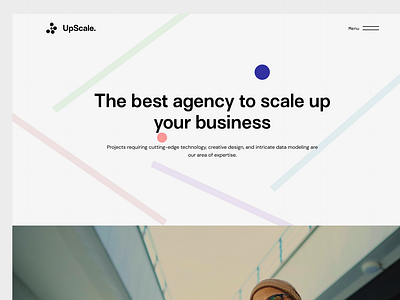 UpScale. Agency landing page