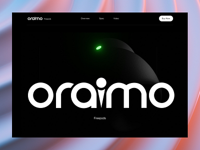 Oraimo Freepods Website blender made in webflow product modelling responsive design uiux design web design web development web interactions webflow site