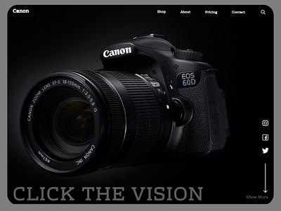 canon web design