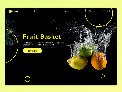 Fruit Basket Design booking website filter fruit fruit design graphic design landing page search travel web design website design