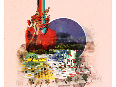 Rainbow Candy architecture art collage design graphic design illustration minimal