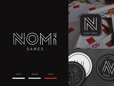 Nomi Games Logo Design app branding design logo typography