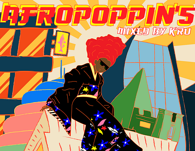 Afropoppin design graphicdesign illustration