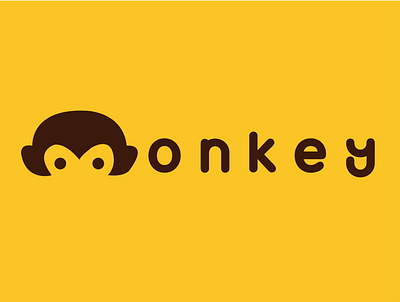Logo monkey design icon illustration illustrator logo minimal typography vector