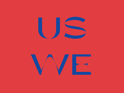 US & WE color immigration notmypresident protest typography zine