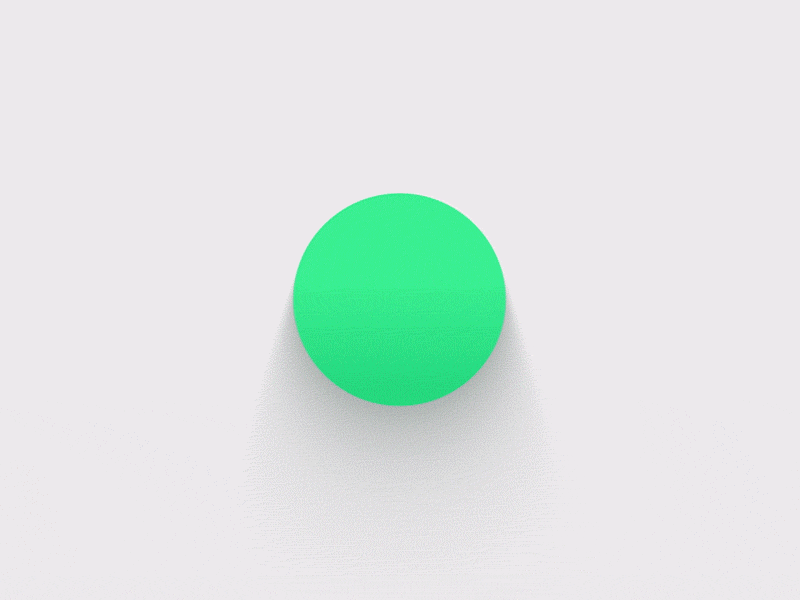 Sticky. 2d animation dots minimal shadows sphere