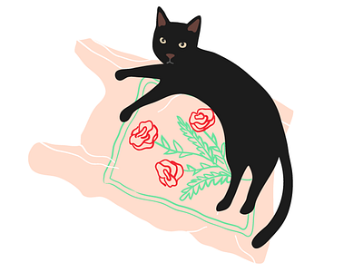 Cat out of the bag animal apartment therapy black cat cool cute hannah simone havecatzwilltravel pet pink plastic bag