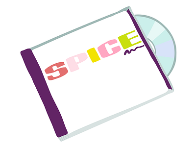Spice Girls CD 90s apartment therapy cd cd rom disc editorial girls illustration music spice spice girls
