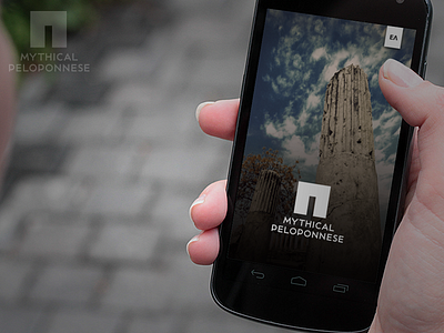 Mythical Peloponnese Splashscreen android app design destination mobile tourism ui ux