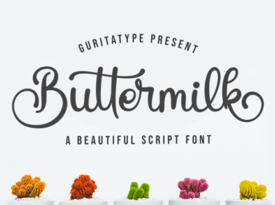 Buttermilk Fonts beauty business font font design font family fonts fotography handwriting instagram luxury nice font popular romantic romantic font script wedding font