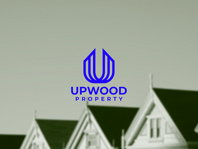 UPWOOD PROPERTY LOGO DESIGN branding elegant logo letter u logo lettermark logo logo design modern logo property logo real estate logo