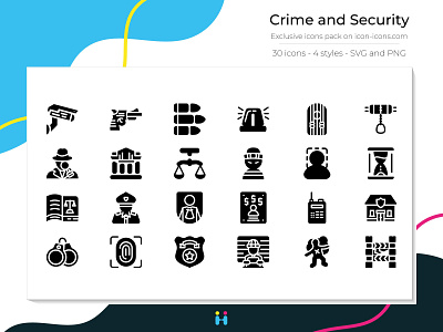 Crime and Security icons (Solid) design exclusive icons free icons freebie graphicdesign icons illustration illustrator logo pictogram security