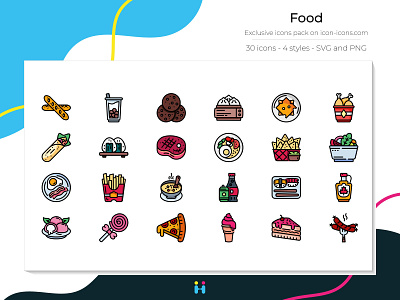 Food icon (Filled Line) design exclusive icons food free icons freebie graphicdesign icons illustration illustrator logo pictogram