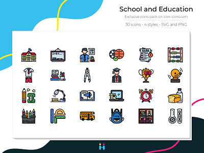 School and Education icons design education exclusive icons free icons freebie graphicdesign icons illustration illustrator logo pictogram school university