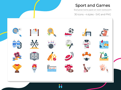 Sport and Games icons (Flat)