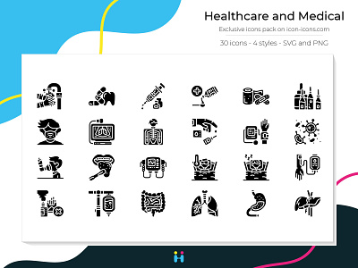 Healthcare and Medical icons - Solid design exclusive icons free icons freebie graphicdesign health healthcare icons illustration illustrator logo medical pictogram