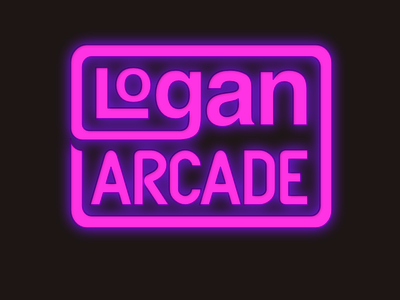 Logan Arcade arcade games logo pinball