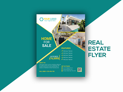 Modern Real Estate Flyer branding business flyer design estate flyer flyer artwork flyer design flyer template flyers leaflet real estate real estate agent real estate flyer real estate flyer design real estate flyer template realestate unique flyer